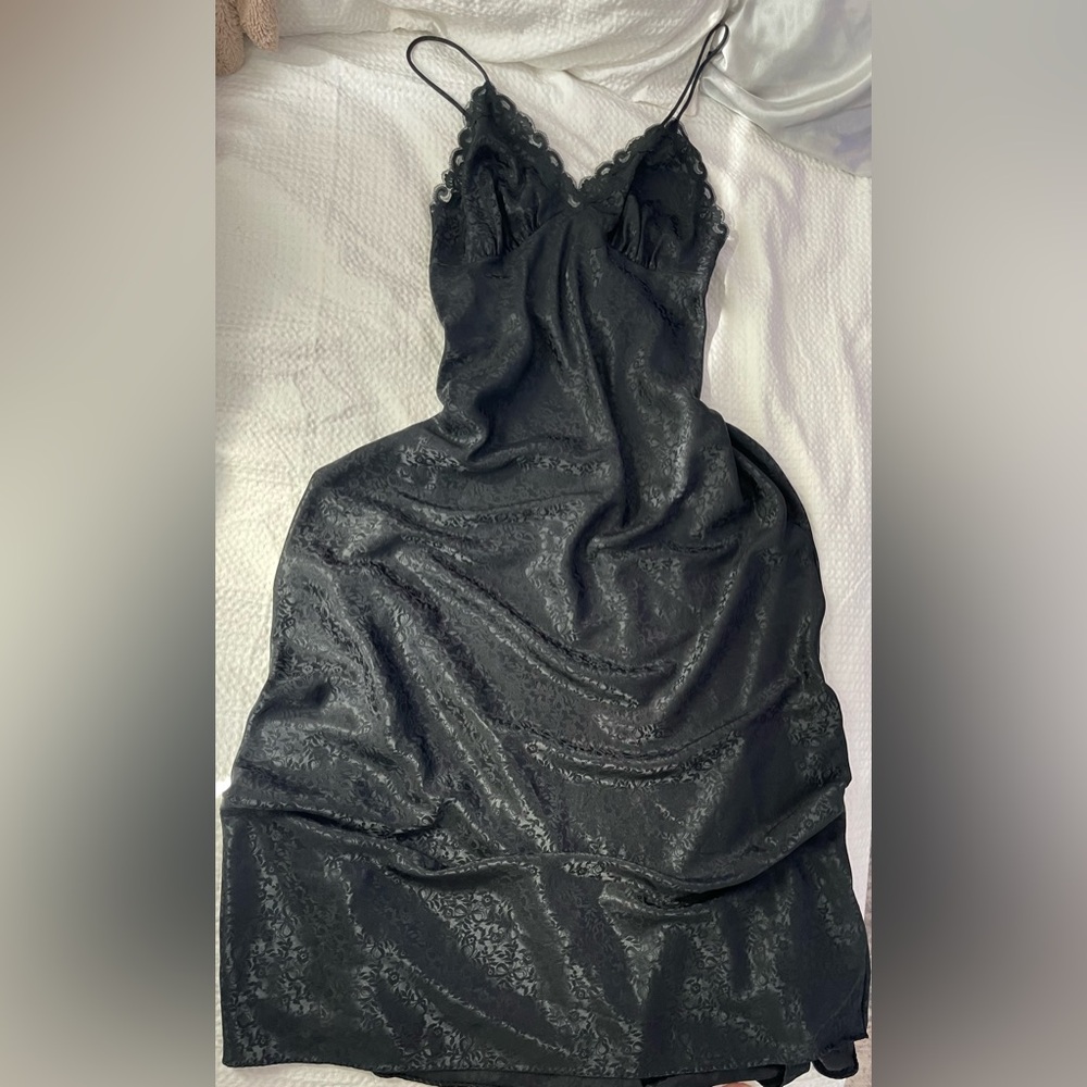 Vintage black slip dress